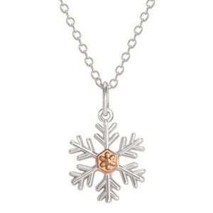 14k Disney Frozen Snowflake Necklace